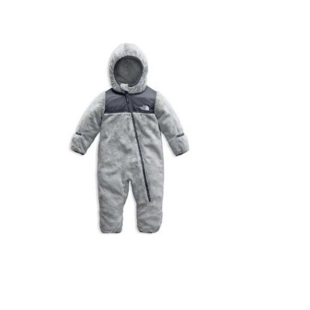 The North Face Infant Fleece Bunting Snowsuit Unisex Gray 3-6 Months Hooded